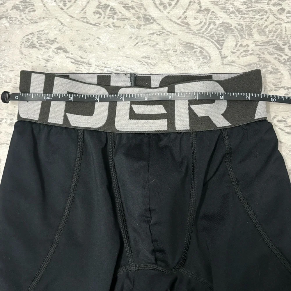Under Armour Youth Black Compression Sliding Shorts + Protective Cup | SZ XS